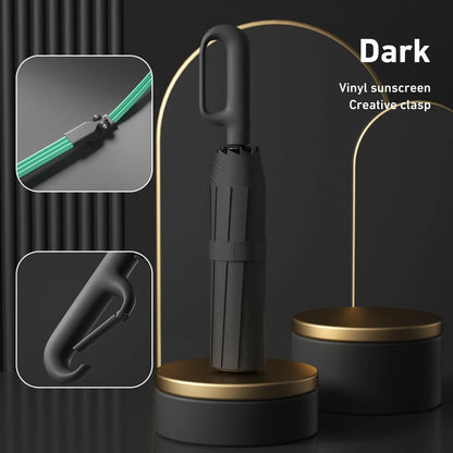 Fully Automatic Windproof Folding Umbrella  Portable Double Layer Design For Men And Women 23