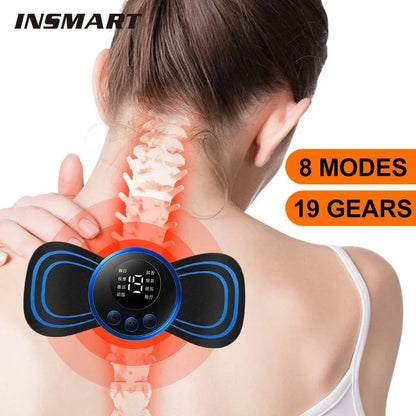 Mini Electric Neck Massager EMS Cervical And Back Muscle Relaxation Patch With 8 Modes 1