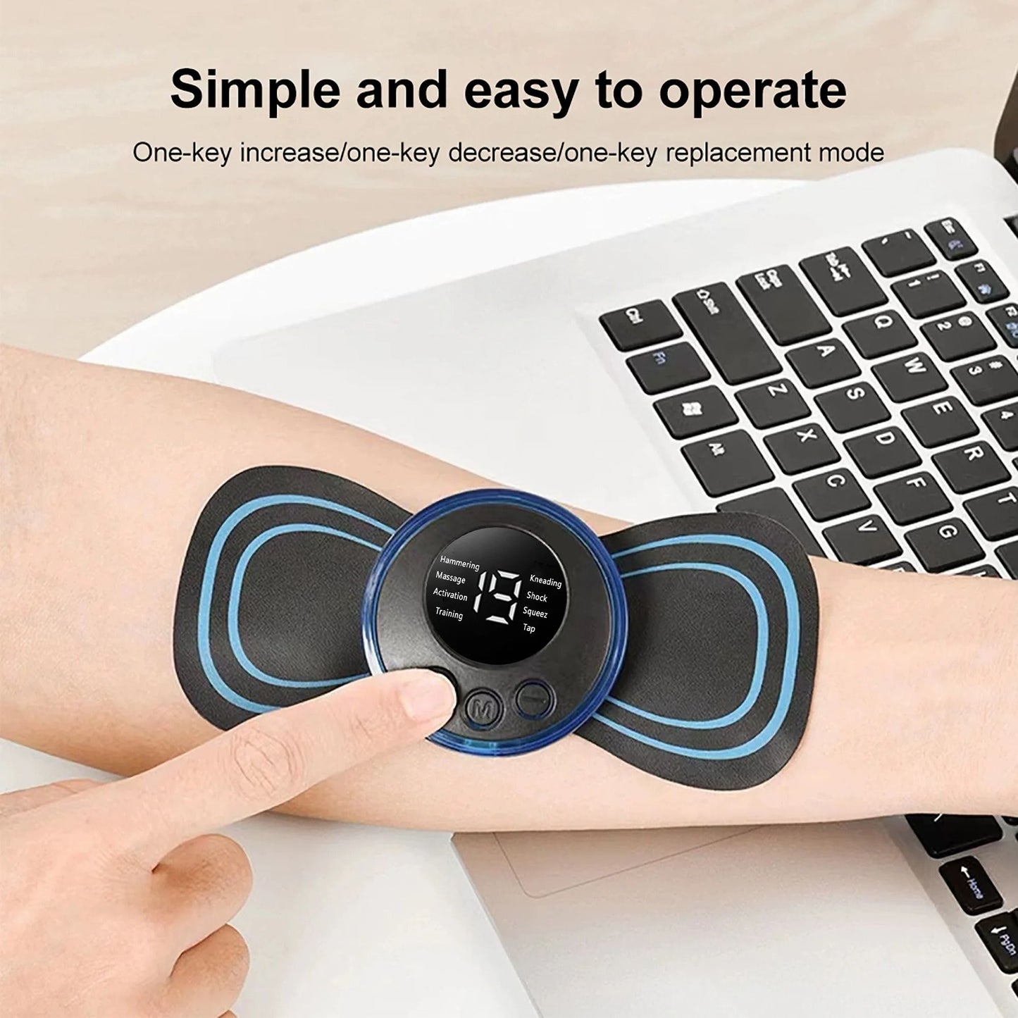 Mini Electric Neck Massager EMS Cervical And Back Muscle Relaxation Patch With 8 Modes 3
