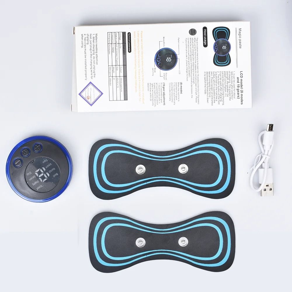 Mini Electric Neck Massager EMS Cervical And Back Muscle Relaxation Patch With 8 Modes 9