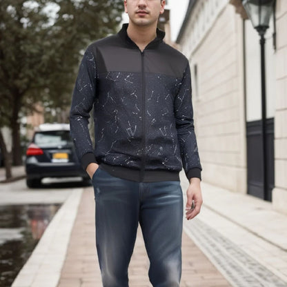 Mens Casual Baseball Collar Jacket  Lightweight Solid Color Business And Streetwear Coat 10