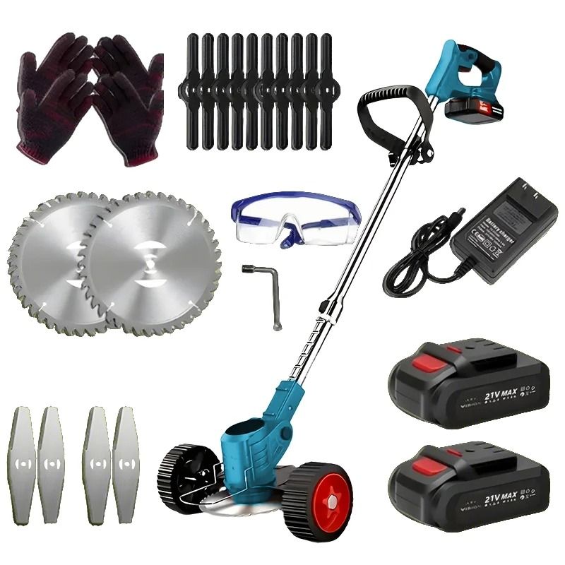 Electric Weed Wacker Battery Powered Grass Trimmer 3 In 1 Lawn Edger And Brush Cutter For Garden An 8