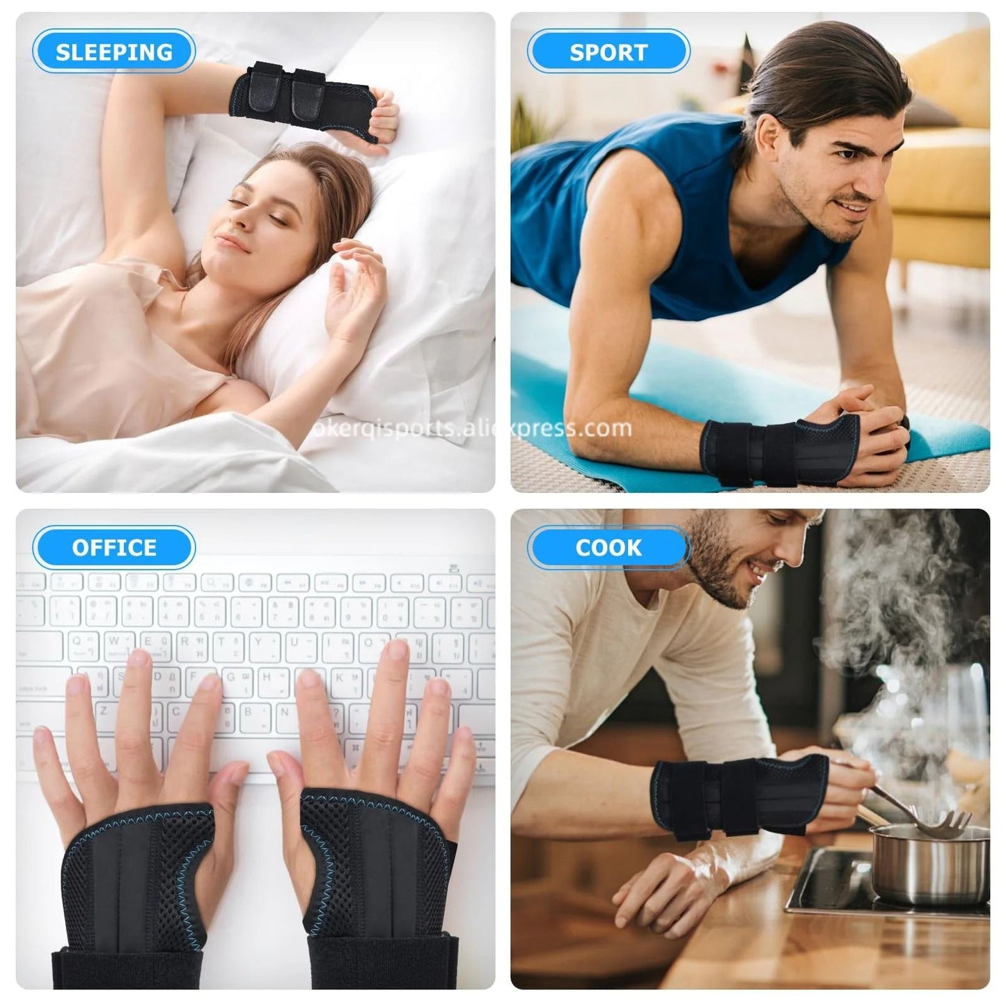 Adjustable Wristband Brace For Pain Relief And Sports Support 2