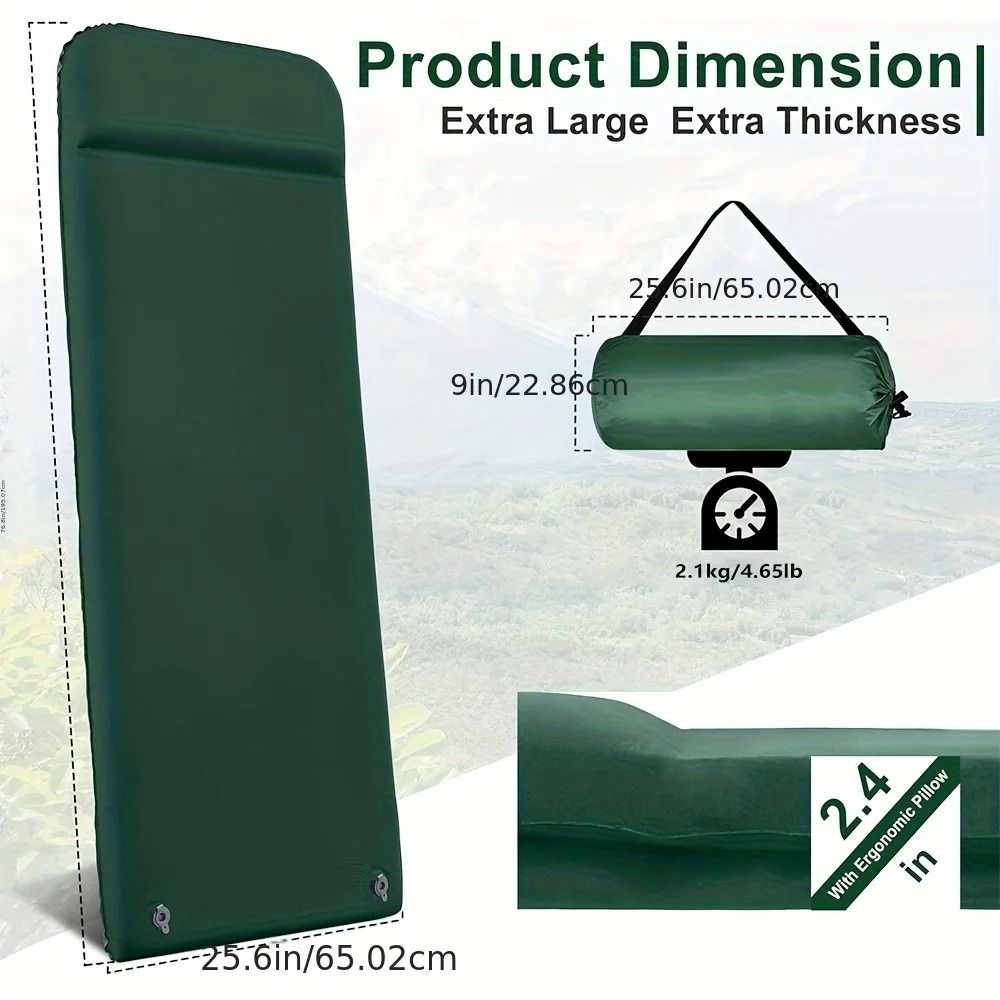 Automatic Inflatable Camping Mattress 6cm Thick Self Inflating Sleeping Mat