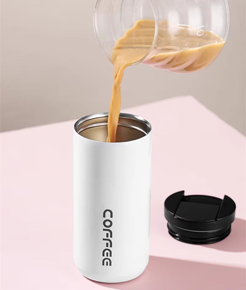 400ml Stainless Steel Thermal Coffee Mug  LeakProof Travel Thermos Cup 2