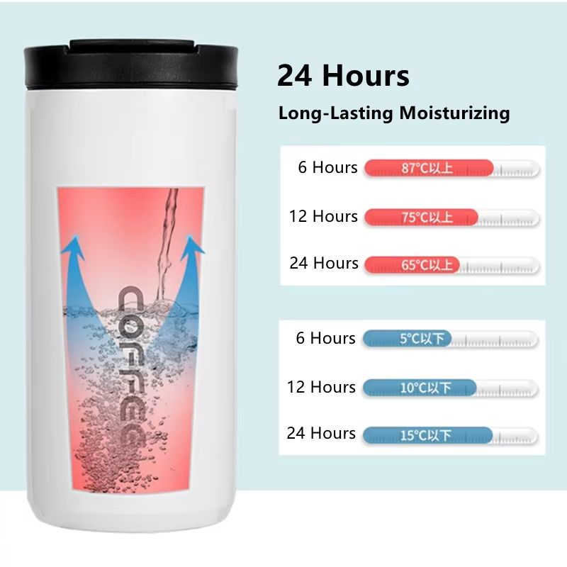 400ml Stainless Steel Thermal Coffee Mug  LeakProof Travel Thermos Cup 3