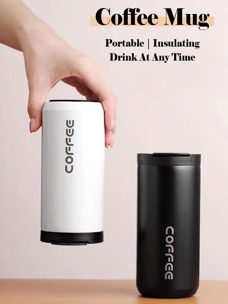 400ml Stainless Steel Thermal Coffee Mug  LeakProof Travel Thermos Cup 4