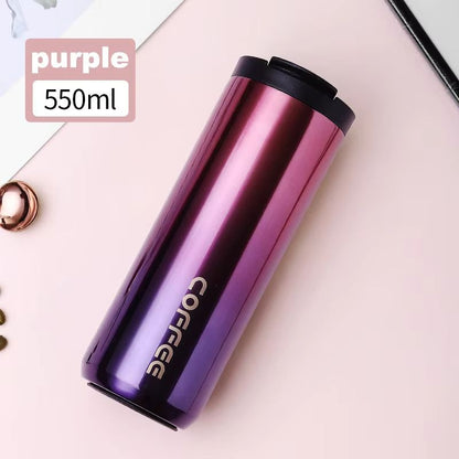 400ml Stainless Steel Thermal Coffee Mug  LeakProof Travel Thermos Cup 13