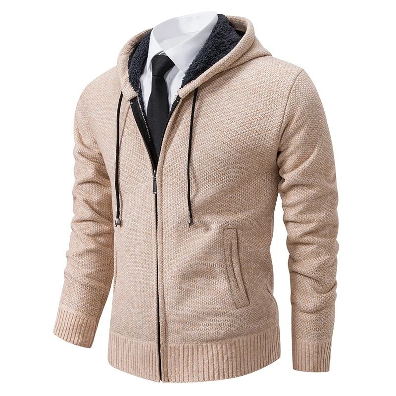Autumn Winter Mens Casual Sports Coat Fleece Warm Zipper Cardigan 20