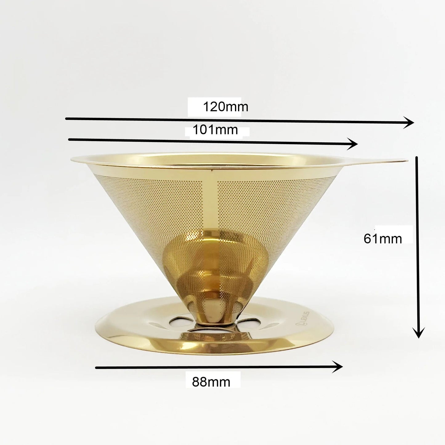 Reusable Coffee Filter Holder Double Layer Stainless Steel Coffee Tea Strainer 6