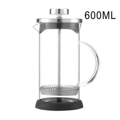 Premium Borosilicate Glass French Press Coffee Maker With Stainless Steel Filter  MultiUse For Coff 8
