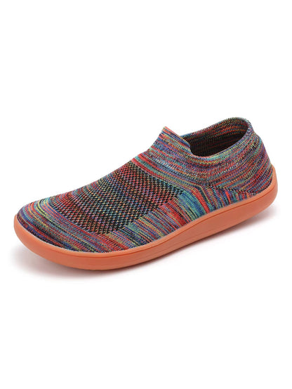 Womens ColorBlock Barefoot Sneakers  Lightweight Breathable Knitted Walking Shoes 2