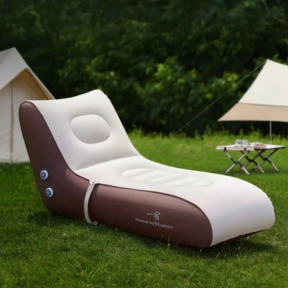 Automatic Inflatable Chaise Lounge Sofa  OneButton Air Pump Recliner 1