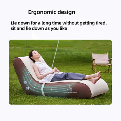Automatic Inflatable Chaise Lounge Sofa  OneButton Air Pump Recliner 4