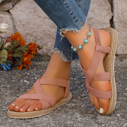 Womens Soft Sole Flat Sandals  NonSlip WearResistant Summer Shoes 3