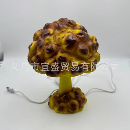 Atomic Mushroom Cloud Table Lamp  Unique Resin Desk Light With USB Power 5