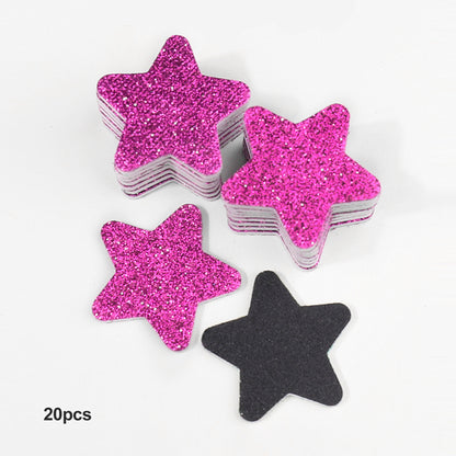Christmas Nail File Set Pentacle Design, Nail Art Files Gel Polisher, Professional Pedicure Manicure Supplies