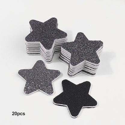 Christmas Nail File Set Pentacle Design, Nail Art Files Gel Polisher, Professional Pedicure Manicure Supplies