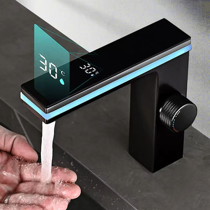 SmartFlow Digital Display LED Bathroom Faucet  Brass Basin Mixer Tap With Hot  Cold Control 6