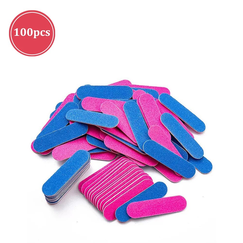 Mini Sanding Buffer Block Set Double Side Nail Files for Gel Polish, Manicure Pedicure Tool, Nail Art Salon Supply