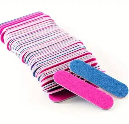 Mini Sanding Buffer Block Set Double Side Nail Files for Gel Polish, Manicure Pedicure Tool, Nail Art Salon Supply