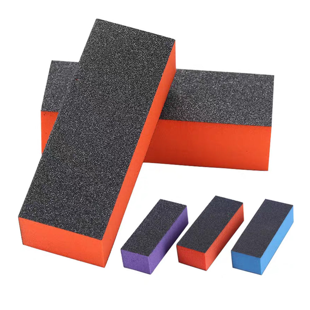 Sponge Nail Buffer Block 3 Ways Sanding Buffing Nail File Polishing Buffers For Professional Finger 1