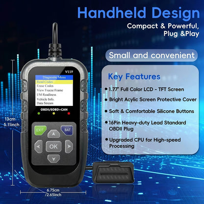 ProScan OBD2 Scanner With Voltage Tester  Engine Fault Code Reader  EOBD CAN Diagnostic Tool 4