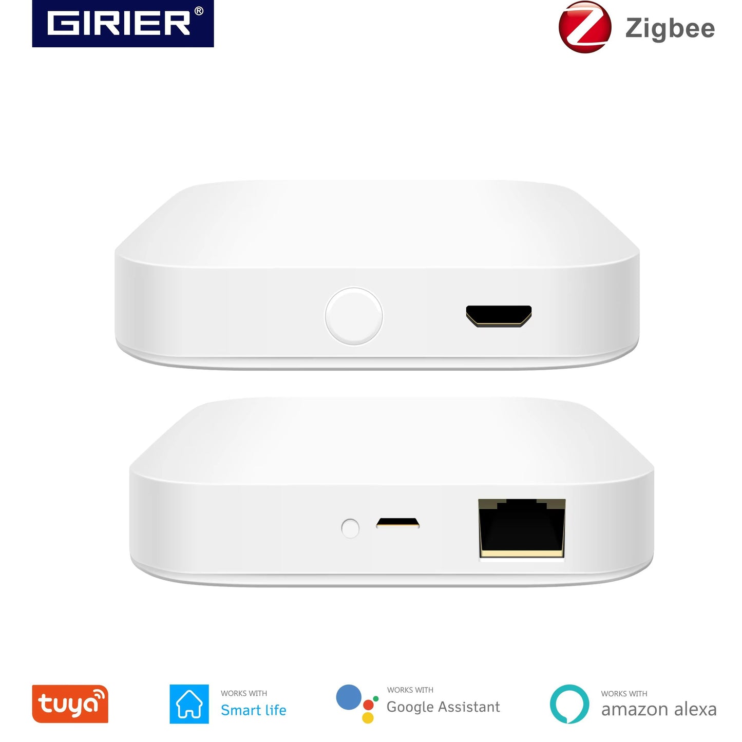 Tuya ZigBee 3.0 Smart Hub – Wireless & Wired Gateway Bridge for Alexa and Google Home