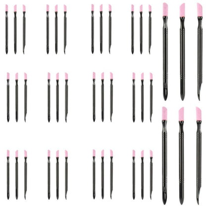 Quartz Double End Nail Cuticle Pusher, Dead Skin Remover Hangnails Trimmer, Manicure Nail Care Tool Grinding Rod