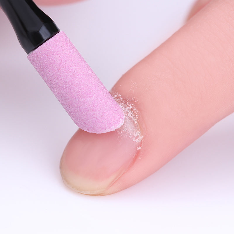 Quartz Double End Nail Cuticle Pusher, Dead Skin Remover Hangnails Trimmer, Manicure Nail Care Tool Grinding Rod