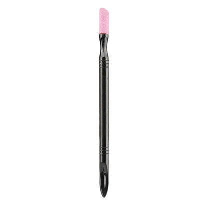 Quartz Double End Nail Cuticle Pusher, Dead Skin Remover Hangnails Trimmer, Manicure Nail Care Tool Grinding Rod
