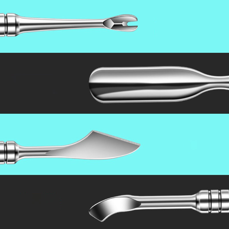 Double-ended Stainless Steel Cuticle Pusher, Nail Manicure Remover, Professional Sticks Nail Art Tools for Cuticle Care