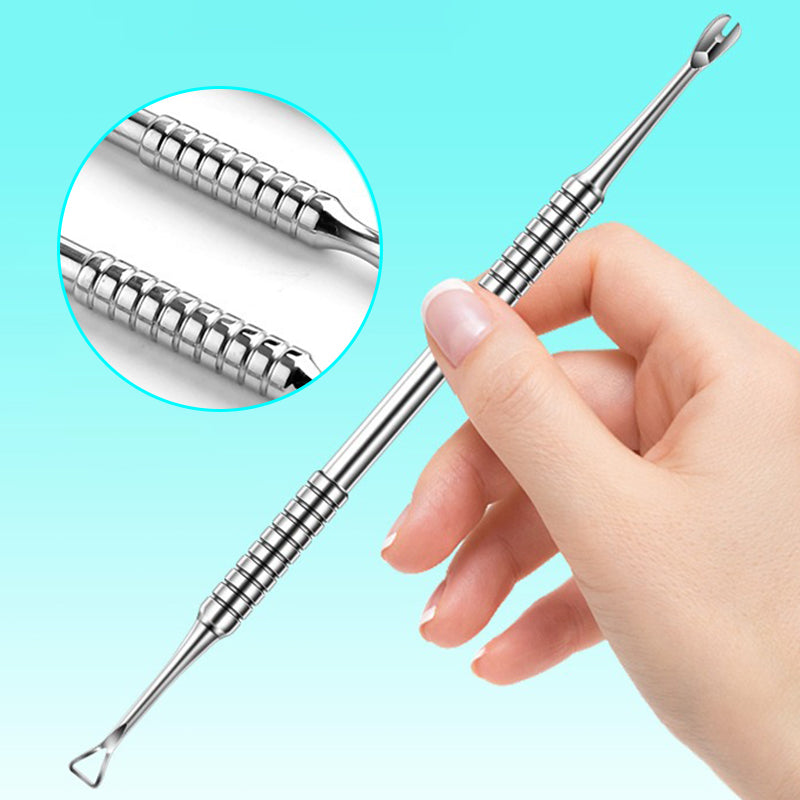 Double-ended Stainless Steel Cuticle Pusher, Nail Manicure Remover, Professional Sticks Nail Art Tools for Cuticle Care