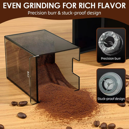 BrewMaster Automatic Burr Coffee Grinder  Electric Bean Grinder With 28 Adjustable Settings For Esp 3