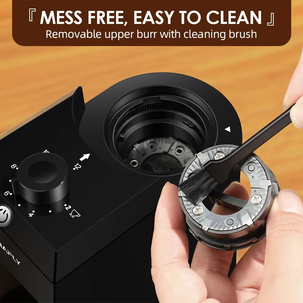 BrewMaster Automatic Burr Coffee Grinder  Electric Bean Grinder With 28 Adjustable Settings For Esp 4