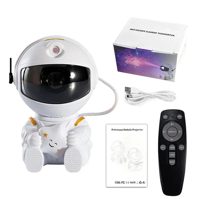 Galaxy Star Projector Night Light With Astronaut LED Starry Sky Projector Lamp For Bedroom Kids Roo 5