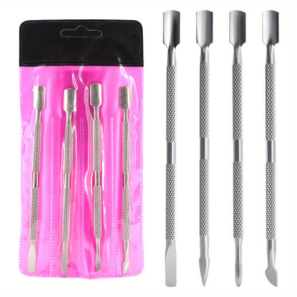 Stainless Steel Cuticle Remover and Cutter, Cuticle Pusher Nail Cleaner, Durable Manicure and Pedicure Tool