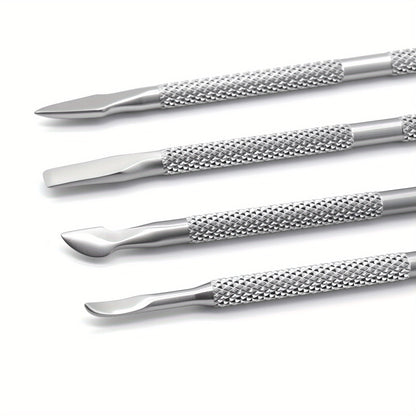 Stainless Steel Cuticle Remover And Cutter Cuticle Pusher Nail Cleaner Durable Manicure And Pedicur 2
