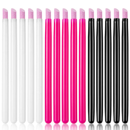 Quartz Nail Cuticle Pushers, Manicure Stick Nail Files, Grinding Pen Dead Skin Remover for Natural Nail Care Tools