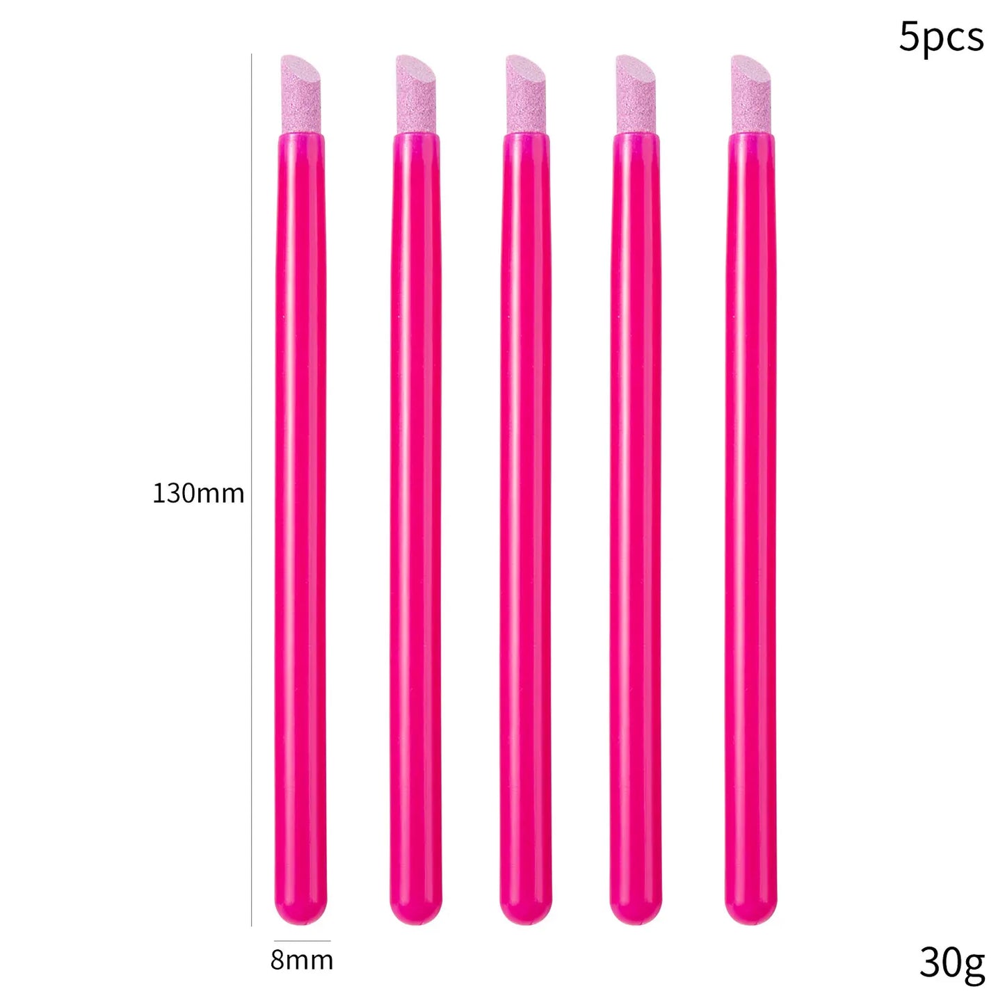 Quartz Nail Cuticle Pushers, Manicure Stick Nail Files, Grinding Pen Dead Skin Remover for Natural Nail Care Tools