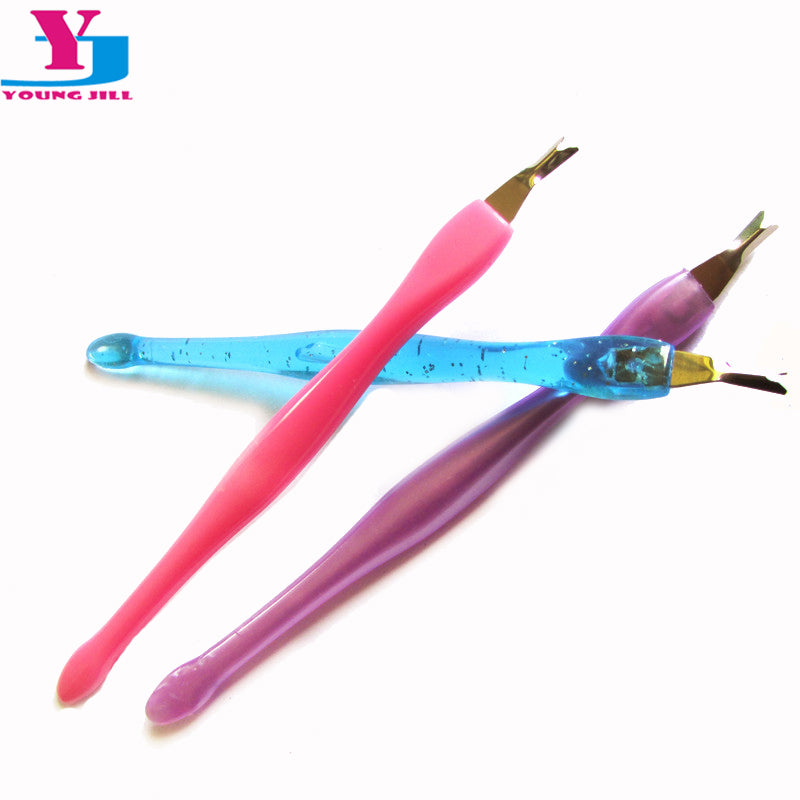 Cuticle Pusher and Trimmer Remover, Professional Nail Art Tools, Manicure Pedicure Salon Care Kit for Home DIY