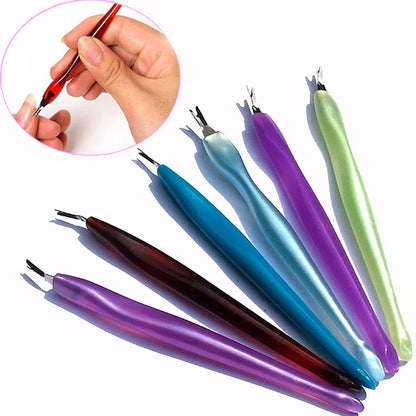 Cuticle Pusher and Trimmer Remover, Professional Nail Art Tools, Manicure Pedicure Salon Care Kit for Home DIY