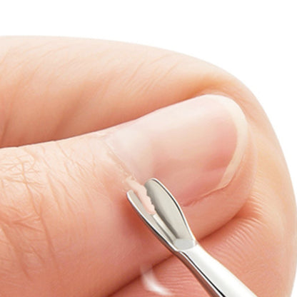 Professional V Shape Nail Cuticle Pushers Barb Dead Skin Fork Remover Toenail Pedicure Nail Care To 1