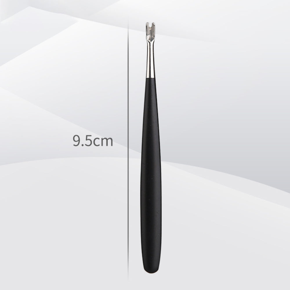 Professional V Shape Nail Cuticle Pushers Barb Dead Skin Fork Remover Toenail Pedicure Nail Care To 8