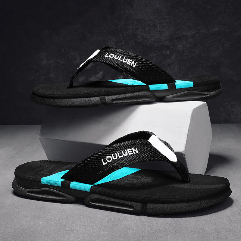 High Quality Fashion Men Flip Flops Summer Beach Slippers With Breathable Antiskid Sole For Casual  1