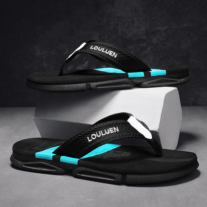 High Quality Fashion Men Flip Flops Summer Beach Slippers With Breathable Antiskid Sole For Casual  1