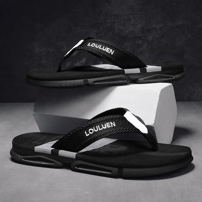 High Quality Fashion Men Flip Flops Summer Beach Slippers With Breathable Antiskid Sole For Casual  2