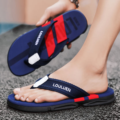 High Quality Fashion Men Flip Flops Summer Beach Slippers With Breathable Antiskid Sole For Casual  4
