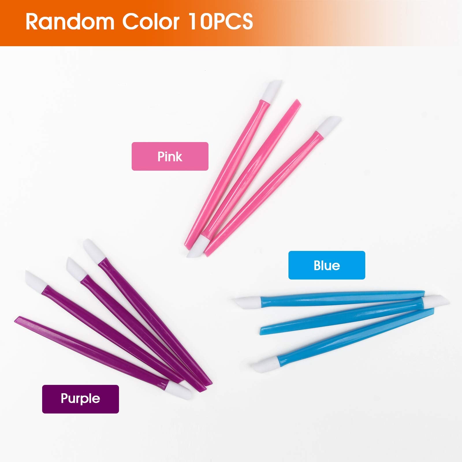 Silicone Cuticle Pusher For Manicure, Gel Polish Pushing Tool, Dead Skin Remover Trimmer Nail Art Accessories