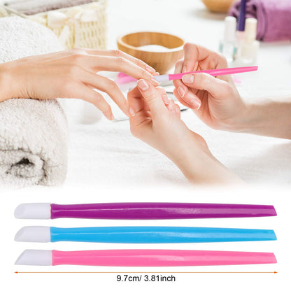 Silicone Cuticle Pusher For Manicure, Gel Polish Pushing Tool, Dead Skin Remover Trimmer Nail Art Accessories